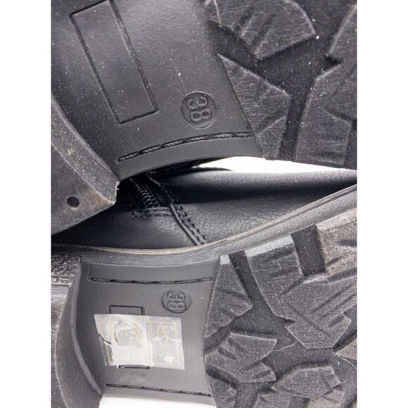 EMMSHU Brown Buckle Celsa Round Toe Buckle Heeled Western Boots Women's size 7.5 - Picture 10 of 10